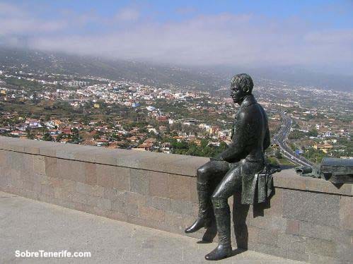 El mirador de Humboldt, en el Valle de la Orotava El mirador de Humboldt, en el Valle de la Orotava