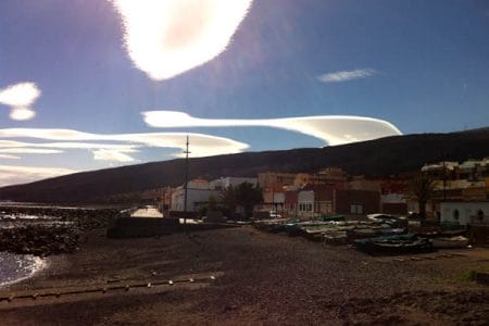 Formación de nubes en Tenerife
